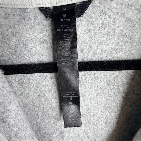 lululemon athletica Tundra Trek Two-Tone Gray Fleece Sweater Jacket - Picture 6 of 10